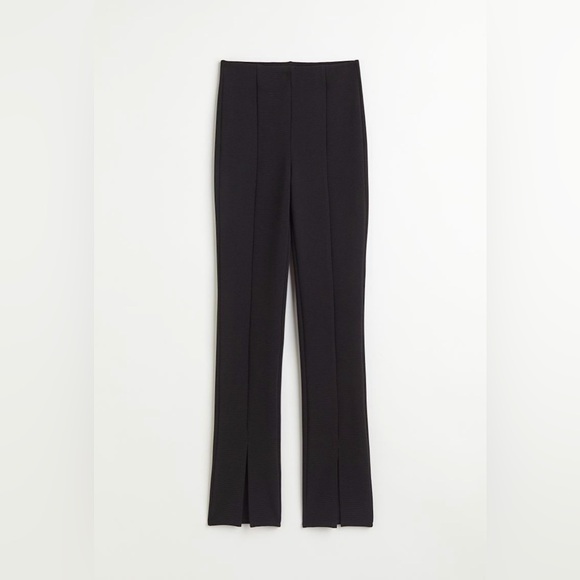 NWT H&M Slit-Hem Textured Legging Pants - Picture 1 of 15